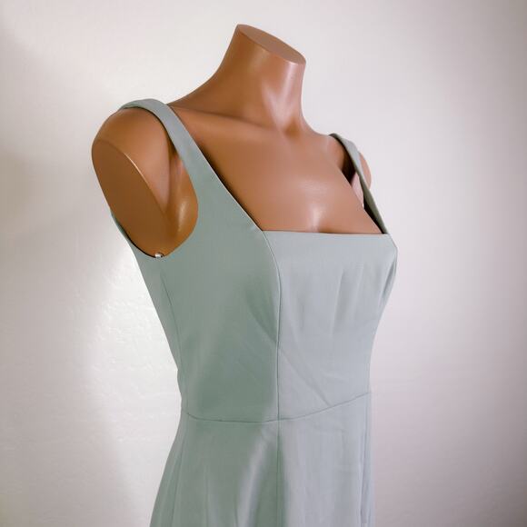 Bella Bridesmaids BB136 Square Neck Maxi Dress Alternate Rachel Green Friends 0 - Picture 6 of 12
